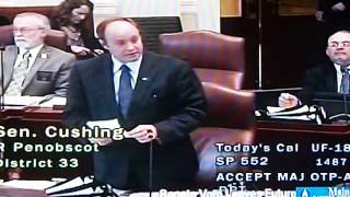 Sen Andre Cushing RPenobscot Opposing LD 1487 [upl. by Claudine]