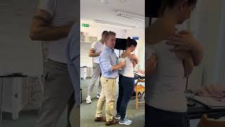 MANIPULATION  THORACIC SPINE in standing chiropracticadjustment chiropractor spinalmanipulation [upl. by Mason22]