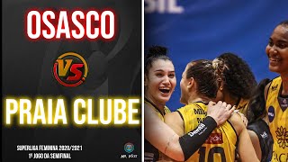 Osasco x Praia Clube  Melhores Momentos  SF1  Superliga Feminina 2021 [upl. by Wang]