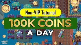 PIXELS  HOW TO EARN 100K COINS A DAY USING NONVIP [upl. by Larson67]