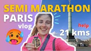 French Vlog  Je cours le semi marathon de Paris Fr amp En subtitles [upl. by Skrap]