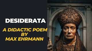 Desiderata A Didactic Poem By Max Ehrmann  Poem Desiderata Explanation Video [upl. by Eibocaj435]