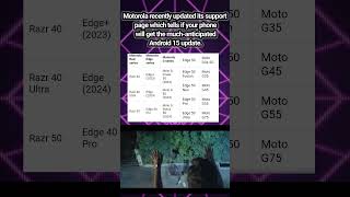 Motorola Update List for aAndroid 15 motorola android15 tech meme tamil [upl. by Eiramnna801]