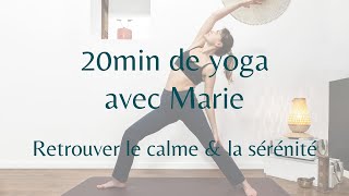 Yoga doux  retrouver le calme  20min [upl. by Richmond]