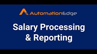 AutomationEdge RPA Bot  Excel Bot  Salary Processing and Reports based on an Excel template file [upl. by Nisior]