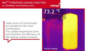 MESplus Stratified Loading Function of a Windhager wood heating system [upl. by Ruprecht]