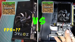 GTS 450 1GB VS GT610 2GB Minecraft Benchmark Test [upl. by Ordway]