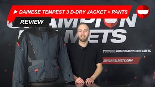 Dainese Tempest 3 DDry Jacket Review at SpeedAddictscom [upl. by Idok]