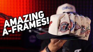 AMAZING AFRAMES These NBA and NHL Caps from Mitchell and Ness are FIRE [upl. by Aleekat]