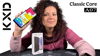 KXD Classic Core A07 Smartphone dal Design Classico che non ti fa spendere troppo  Recensione [upl. by Ereynihc]