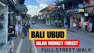 Explore Ubud Bali Indonesia Downtown Street Walking Tour Vlog 2024 4k [upl. by Edmonds]