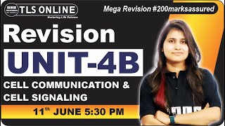 Mega Revision I CSIR NET June2024  Unit 4 B Cell Communication amp Cell Signaling I Shruti Shukla [upl. by Yatnuahc]