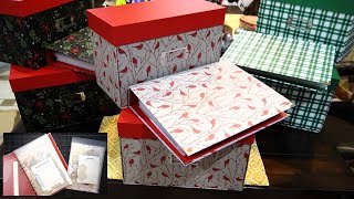 NEW Diamond Press Holiday Pattern Storage Binders Small Boxes amp Large Boxes Unboxing amp Review [upl. by Gensmer]