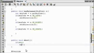 Java Game Programming for Beginners  11  Shooting a Bullet [upl. by Tremml]