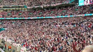 England fans singing Sweet Caroline before the Euro 2020 Final 110721 [upl. by Esiahc]