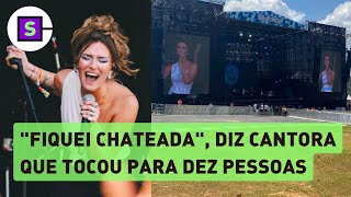 Lollapalooza Gab Ferreira sobre show para 10 pessoas Não tem como prever quantos vão aparecer [upl. by Euqinorev742]