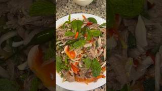 Plea Sach Ko khmer food cambodian Beef Salad recipe food cambodianfood khmerfood [upl. by Kerianne]