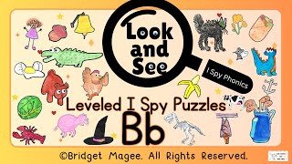 Leveled I Spy Puzzles Look and See Words that Begin with the Letter Bb [upl. by Wandie]