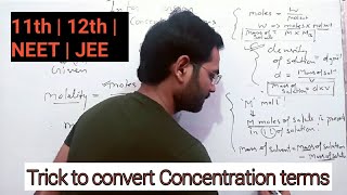 Interconversion of Concentration terms  Relationship between concentration terms [upl. by Oruam]