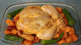 2024 SLSEasy oven roasted whole chicken how howto [upl. by Arec]