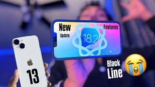 iPhone 13 on iOS 182  BIG Update  New FEATURES  Black LINE on SCREEN 😭 [upl. by Yenhpad]