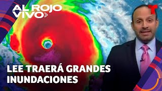 Lee pasó de tormenta tropical a peligroso huracán categoría 5 en tiempo récord [upl. by Eifos302]