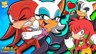 Knuckles and Rouge Double Date Disaster  Tails and Sonic Pals [upl. by Lonee]