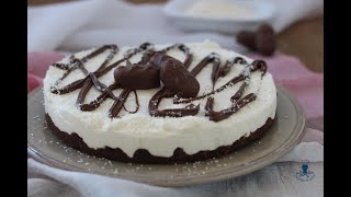 CHEESECAKE AL COCCO E NUTELLA senza cottura [upl. by Ax196]