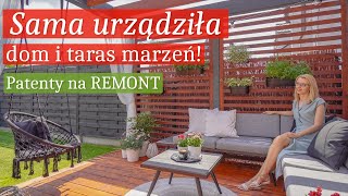 DOM BLIŻNIAK 100 m2 i mały OGRÓD ❤ Czarna kuchnia Sama urządziła MAŁY DOM MARZEŃ i TARAS [upl. by Doreen105]