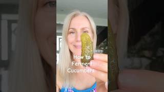 How to ferment cucumbers easy and ready in 7 days fermentedfoods picklerecipe pickle [upl. by Nalyad]