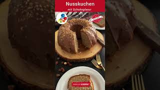 Einfaches Nusskuchen Rezept  saftiger Nusskuchen von Kinderleichte Becherküche [upl. by Habeh]