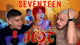 FIRST TIME REACTING TO SEVENTEEN 세븐틴 HOT Official MV [upl. by Annaitsirhc]