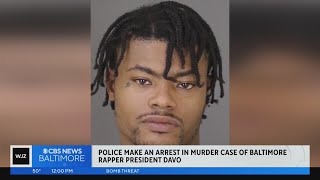 Police make arrest in murder of Baltimore rapper President Davo [upl. by Hawley322]