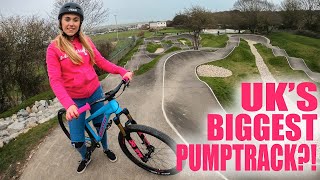 Riding the UKs Biggest Pump Track [upl. by Marrissa419]