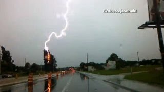 Shocking Storm Footage Of Amazing Lightning Strikes [upl. by Ailerua]