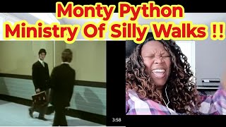 American Reacts  Monty Pythons Ministry of Silly Walks full sketch Reaction [upl. by Lovett]