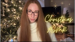 ASMR Christmas Vibes 🎄🔥🪵Relaxing Fireplace Sounds Clicky Whispers amp Soft Mic Brushing [upl. by Scarrow]