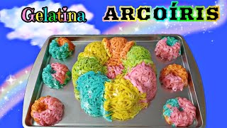 Gelatina ARCOÍRIS 🌈  Gelatina de colores [upl. by Bess300]