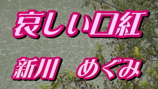 【2024年5月8日発売】哀しい口紅新川めぐみ歌詞付き cover 心笑 [upl. by Ecnerewal982]