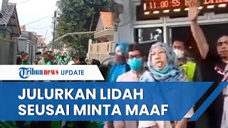 Ekspresi Emakemak di Cirebon seusai Minta Maaf dan Digeruduk Ratusan Ojol Malah Julurkan Lidah [upl. by Nnaeiram57]