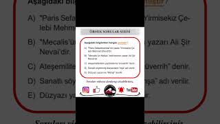 ÖRNEK SORULAR SERİSİ📚 yks2025tayfa öneçıkar kpss [upl. by Thor932]