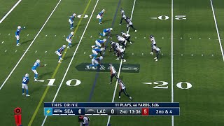 Seahawks first TD of 24 preseason comes via Brady Russells tacklebreaking effort [upl. by Rosenthal]