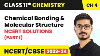 Chemical Bonding and Molecular Structure  NCERT Solutions Part 1  Class 11 Chemistry Ch 4 [upl. by Eimrots]