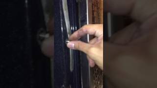 Viking Professional removing door hinge on oven [upl. by Efioa]