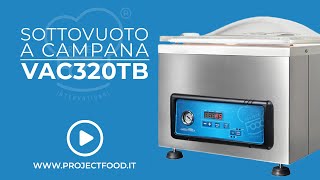 VAC320TB  Macchina sottovuoto a campana da banco con barra saldante da 320 mm [upl. by Osithe250]