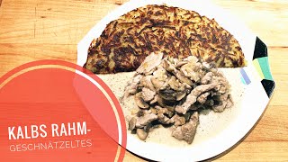 KalbsRahmgeschnetzeltes mit Champignons [upl. by Seidnac85]