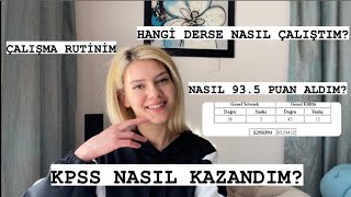 KPSS’DEN NASIL 935 PUAN ALDIM  NASIL DERS ÇALIŞTIM KPSS ÖNLİSANS [upl. by Ingamar]