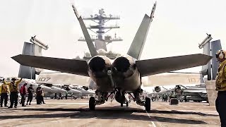 USS Nimitz • Flight Operations Aboard An Aircraft Supercarrier [upl. by Leddy]