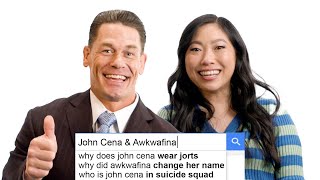 John Cena amp Awkwafina Answer The Webs Most Searched Questions  WIRED [upl. by Nyad]