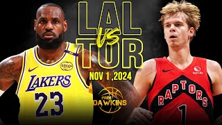 Los Angeles Lakers vs Toronto Raptors Full Game Highlights  Nov 1 2024  FreeDawkins [upl. by Alyek]